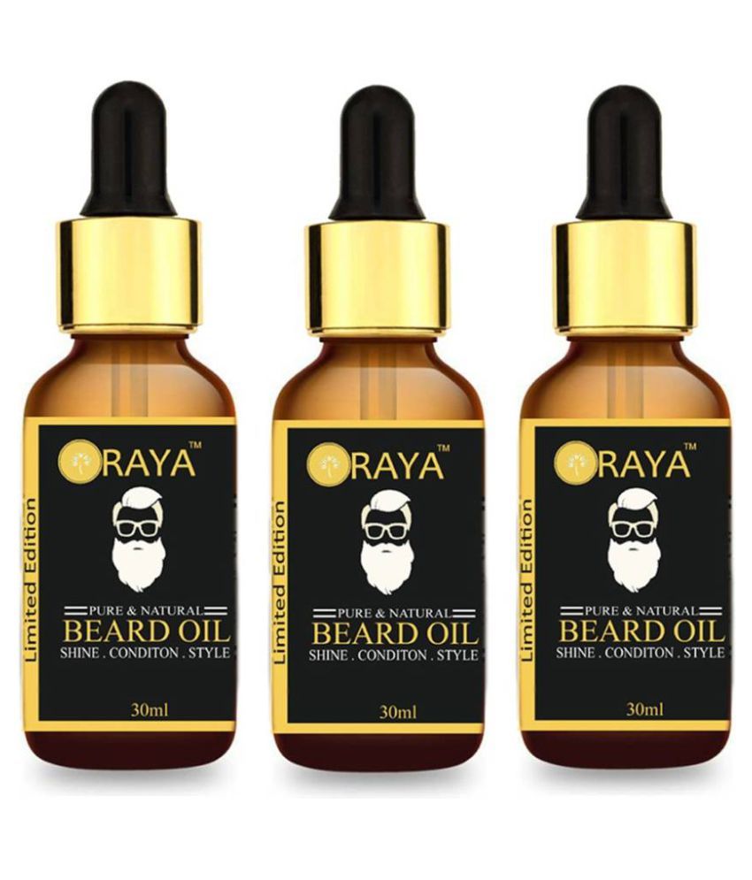     			ORAYA Moustache Beard Oil For Growth 90 ml Pack of 3