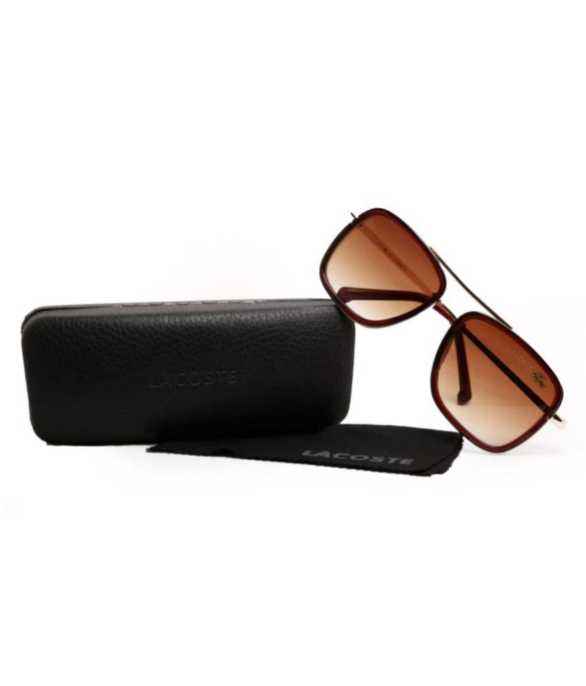 lacoste brown sunglasses