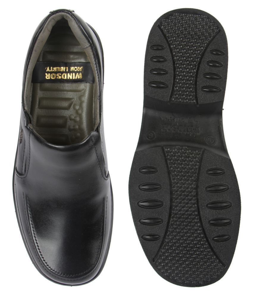 liberty windsor men's black formal shoes