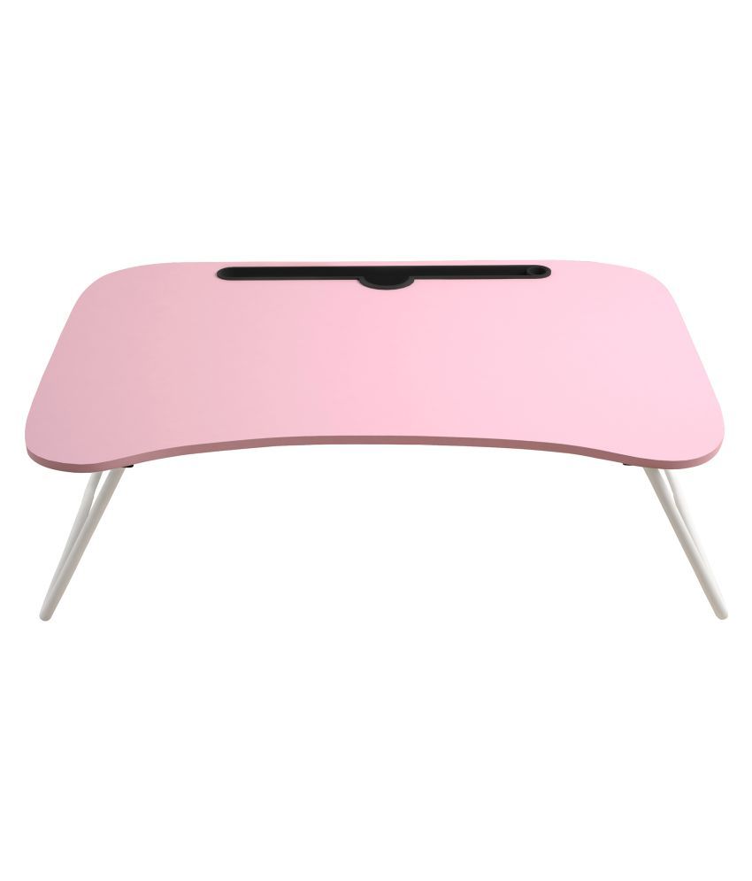 Story Home Premium Height Adjule Foldable Multi Function Portable Laptop Table Study Bed Pink