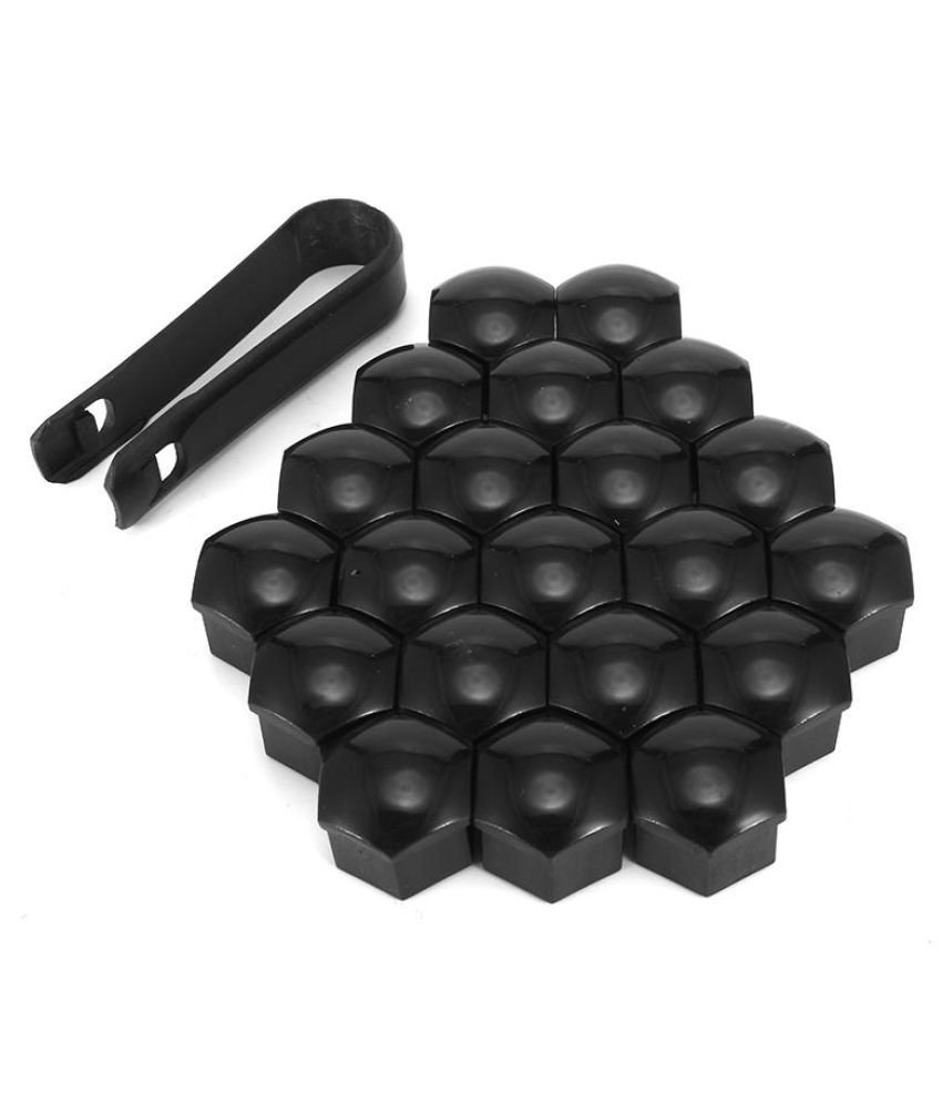 20pcs Wheel Lug Nut Center Cover Caps + Removal Tool For VW Golf Passat