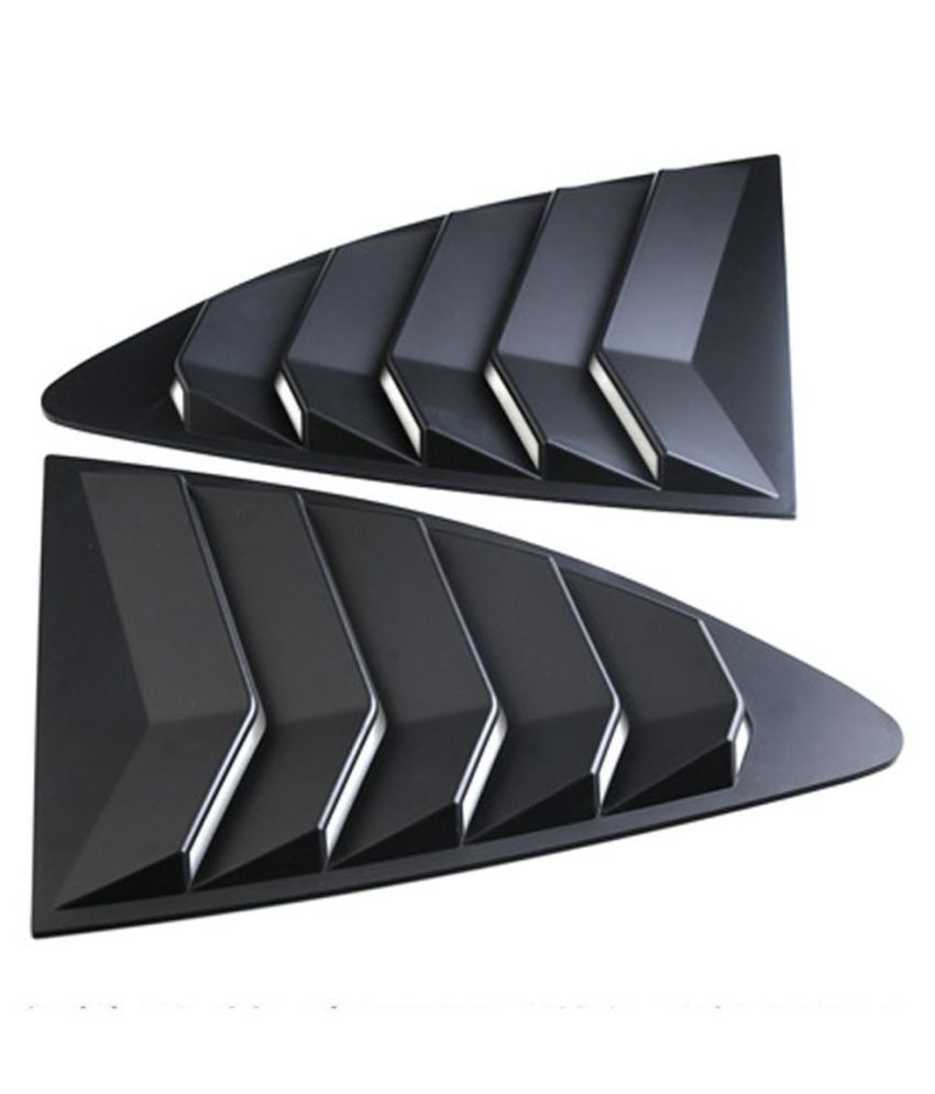 2pcs Car Rear Louver Quarter Window Panel Black Plastic For Scion FRS ...