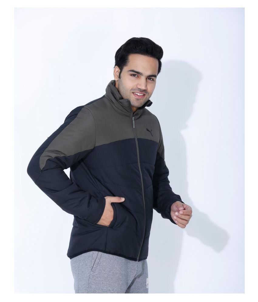 Puma Navy Fleece Jacket - Buy Puma Navy Fleece Jacket Online at Low ...