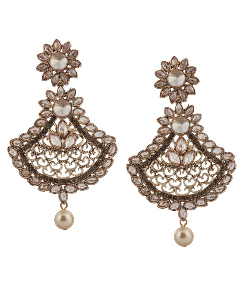     			Piah Fashion Gold Plated Traditional Full LCT Stone Earring For Women and Girl