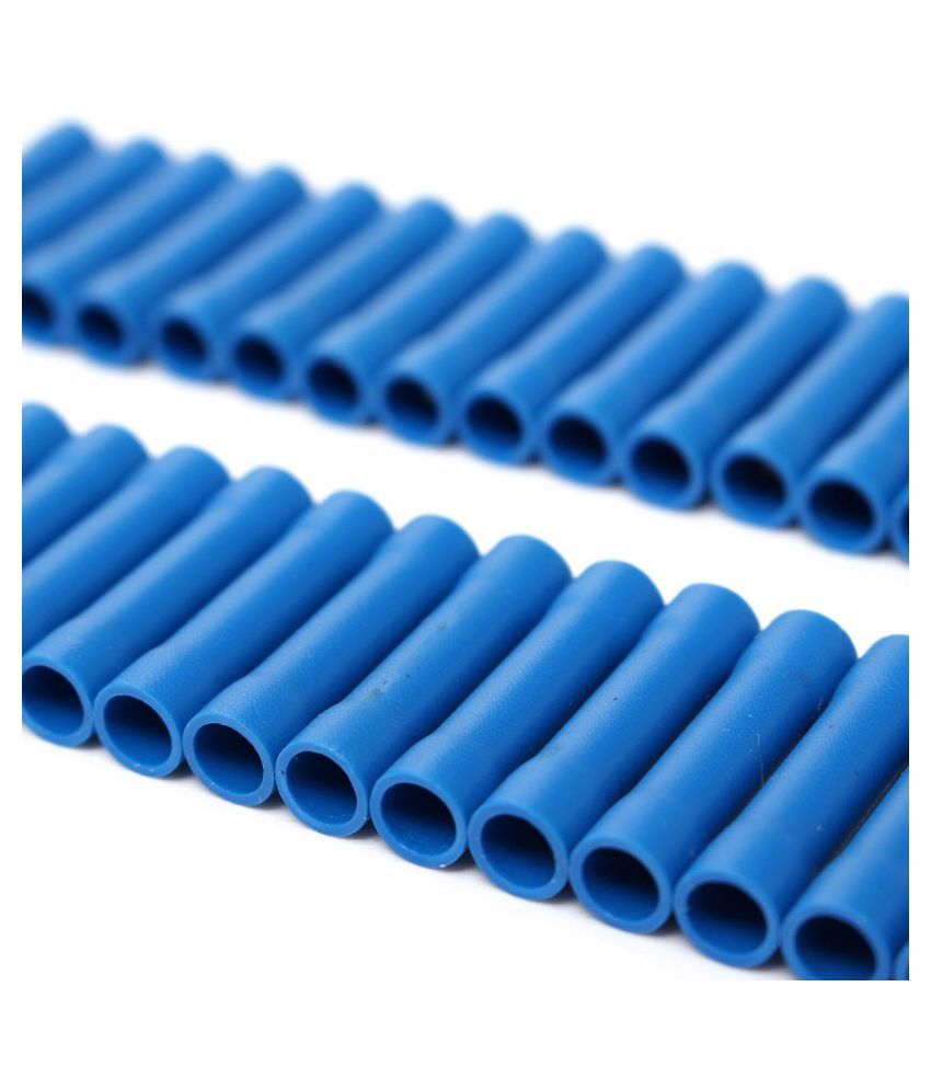 100Pcs Insulated Crimp Terminal Butt Terminal Electrical Wiring