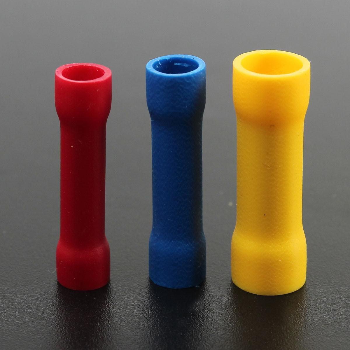 100Pcs Insulated Crimp Terminal Butt Terminal Electrical Wiring