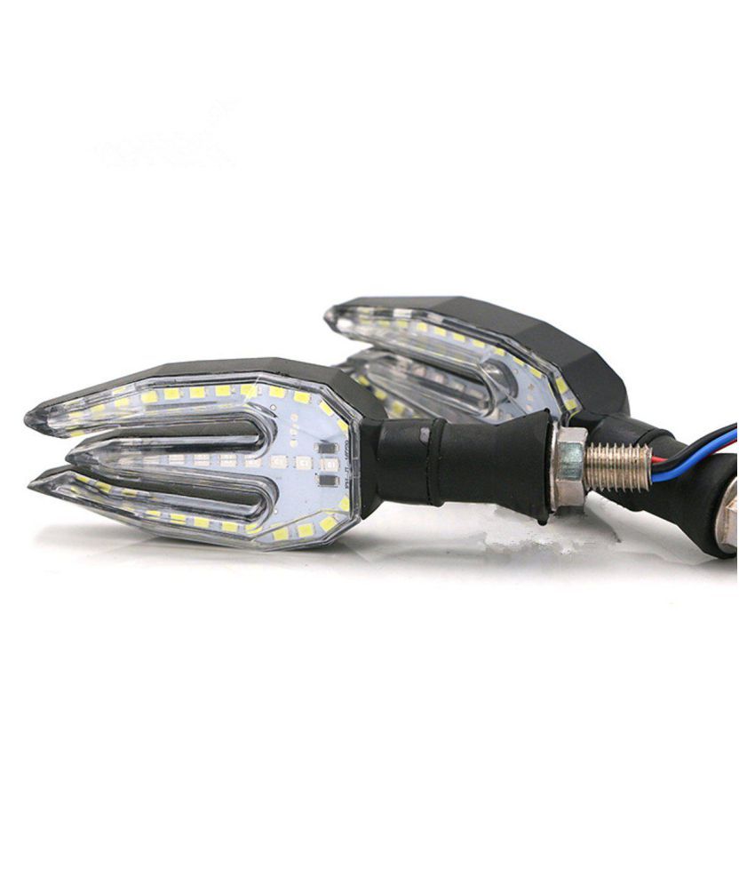 2Pcs Universal LED Motorcycle Steering Light Indicator Turn Side Signal