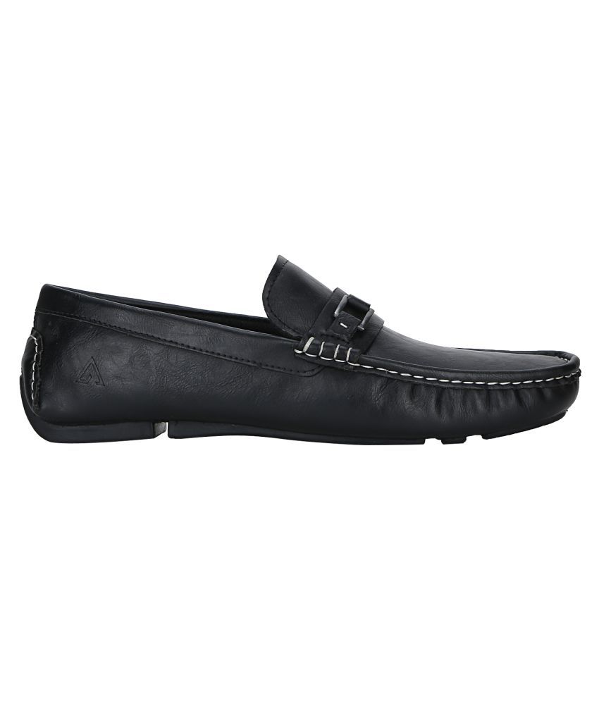 Ozark By Red Tape Black Loafers - Buy 