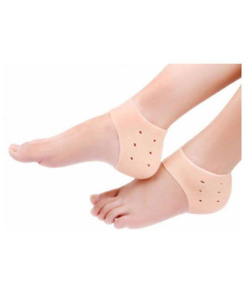     			J.K. Silicone Gel Heel Socks Regular Free Size Foot Protectors