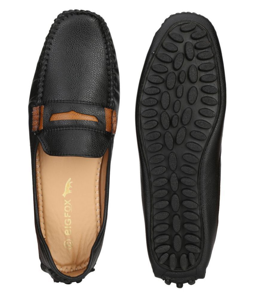 lee fox loafers black