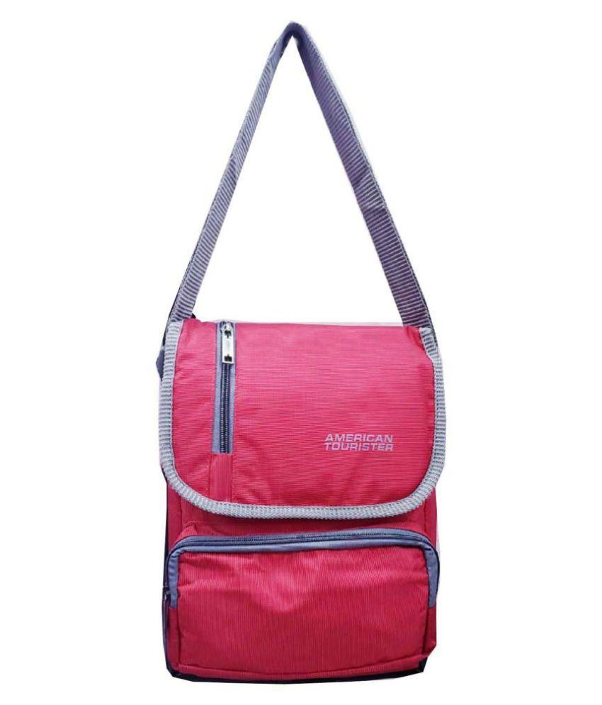 American Tourister Pink Nylon Casual Messenger Bag - Buy American ...