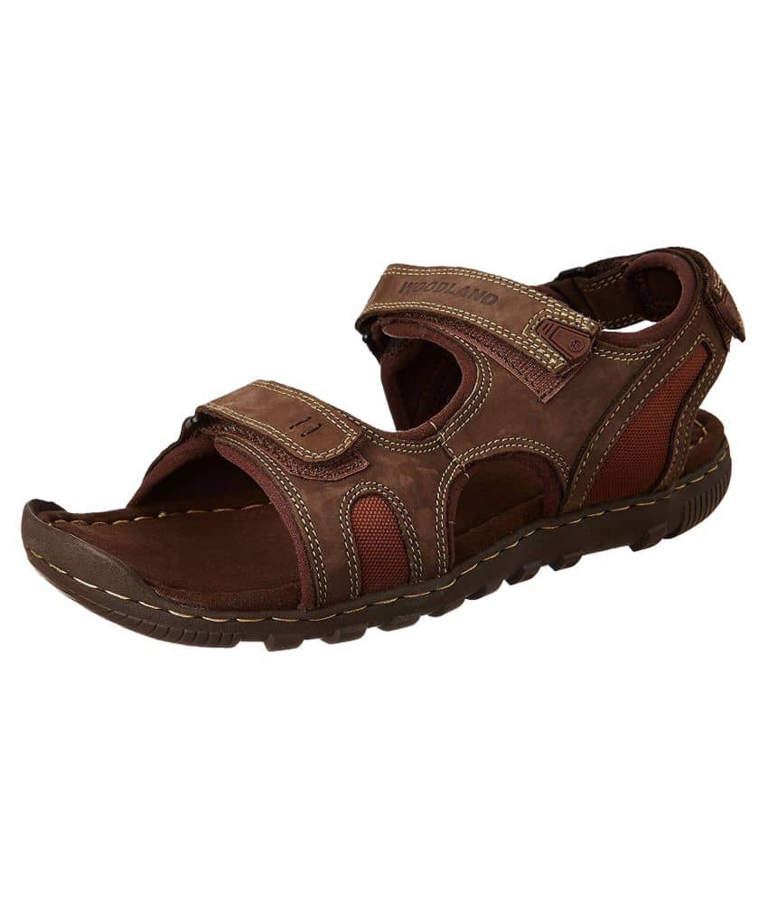 woodland brown floater sandals