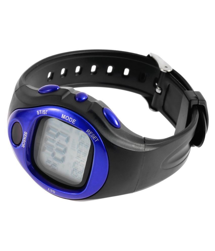 Pulse Heart Rate Monitor Calories Counter Fitness Watch Time Stop Watch