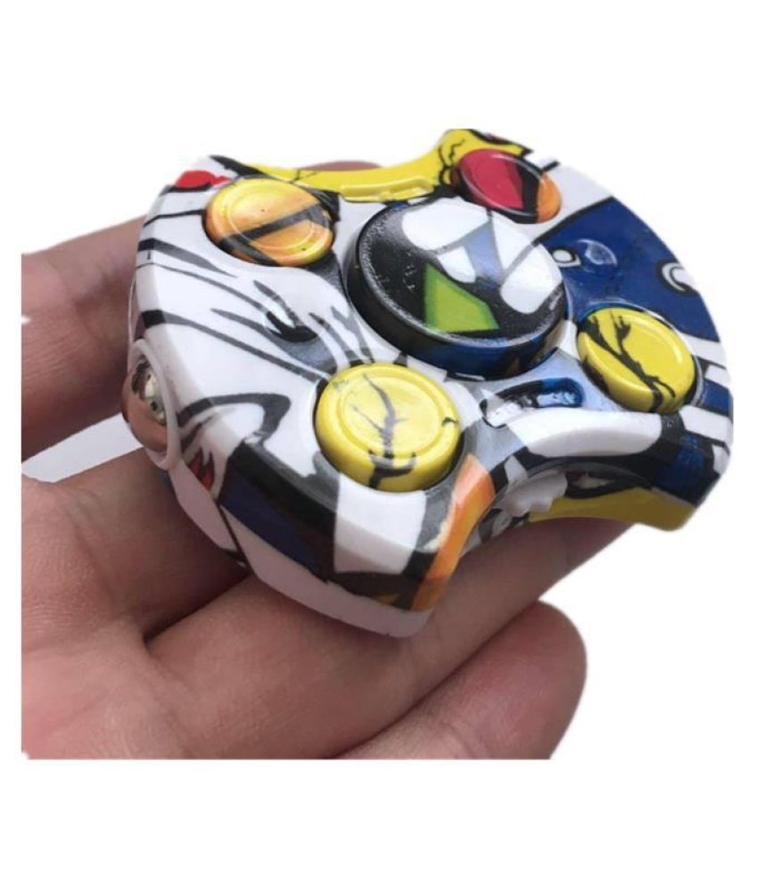 New 2 In 1 Edc Abs Fidget Cube Spinner Gadget Reduce Stress For Kids Children Other Toys Games