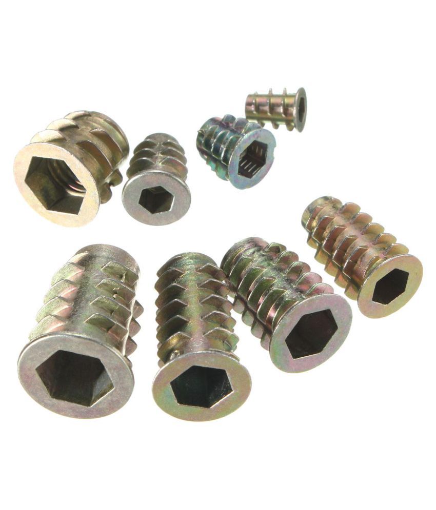 M4 M5 M6 M8 M10 Threaded Type D Wood Insert Nuts Alloy Buy Online at