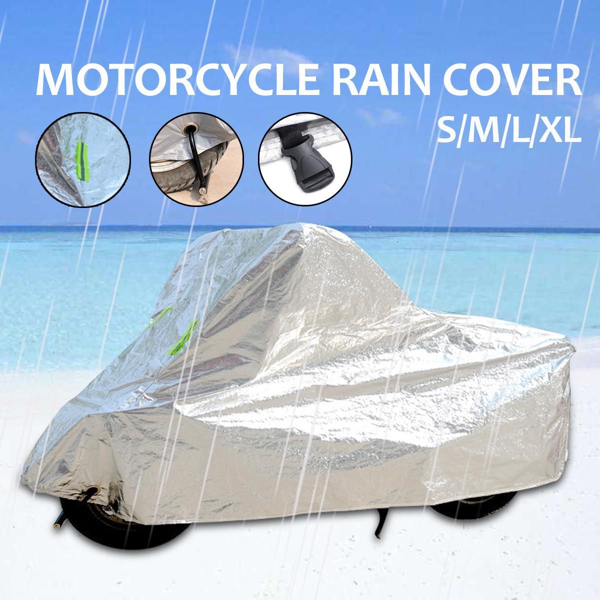 S/M/L/XL Oxford Motorcycle Rain Covers Waterproof Outdoor UV Protector ...