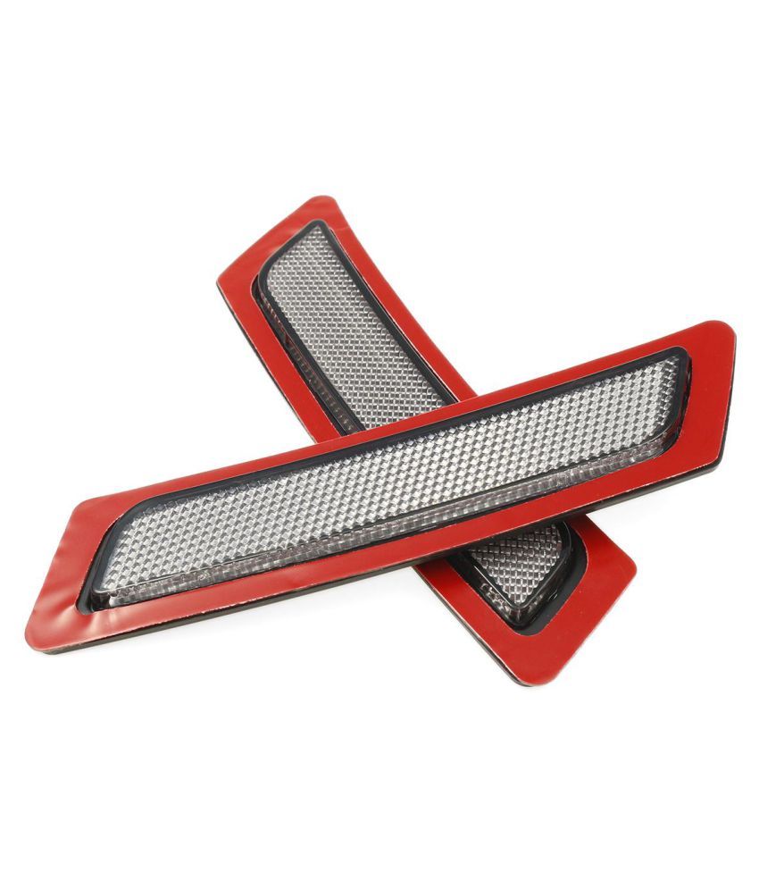 Pair Grey Front Bumper Reflectors Lights For BMW 5 Series F10 20112014