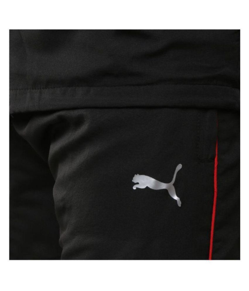 puma black tracksuit bottoms