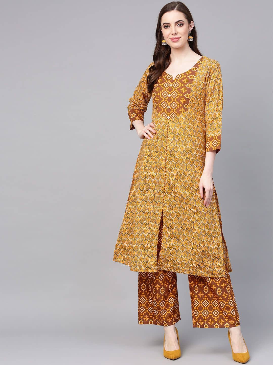 ZOEYAM'S Cotton Kurti With Palazzo 