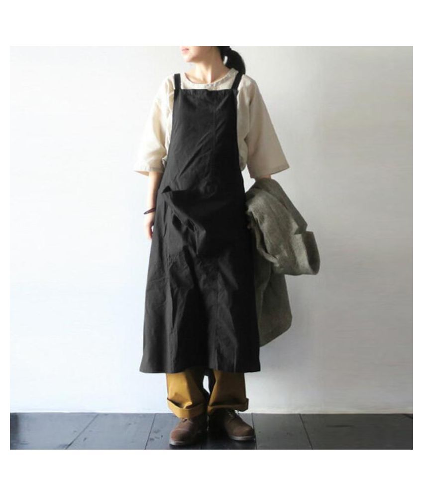 loose dungaree dress