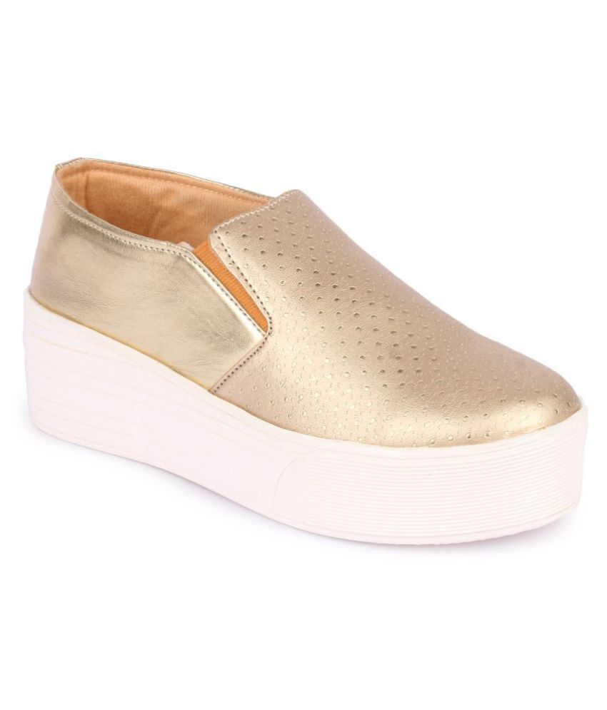 Naisha Gold Casual Shoes Price in India- Buy Naisha Gold Casual Shoes ...