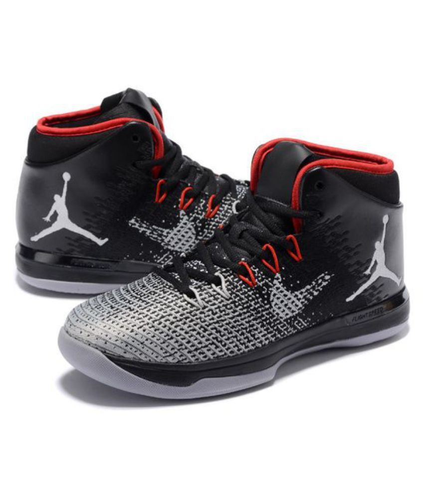 Nike Air Jordan XXXI Grey Black Red Black Basketball Shoes