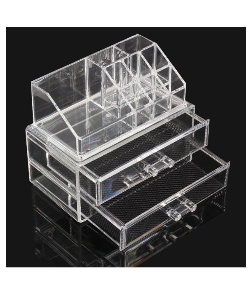 Acrylic Cosmetic Organizer Drawer Makeup Case Storage Insert Holder Box