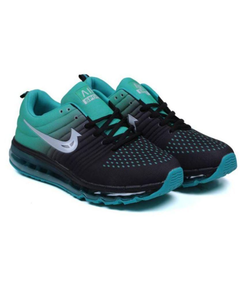 nike black and green air max