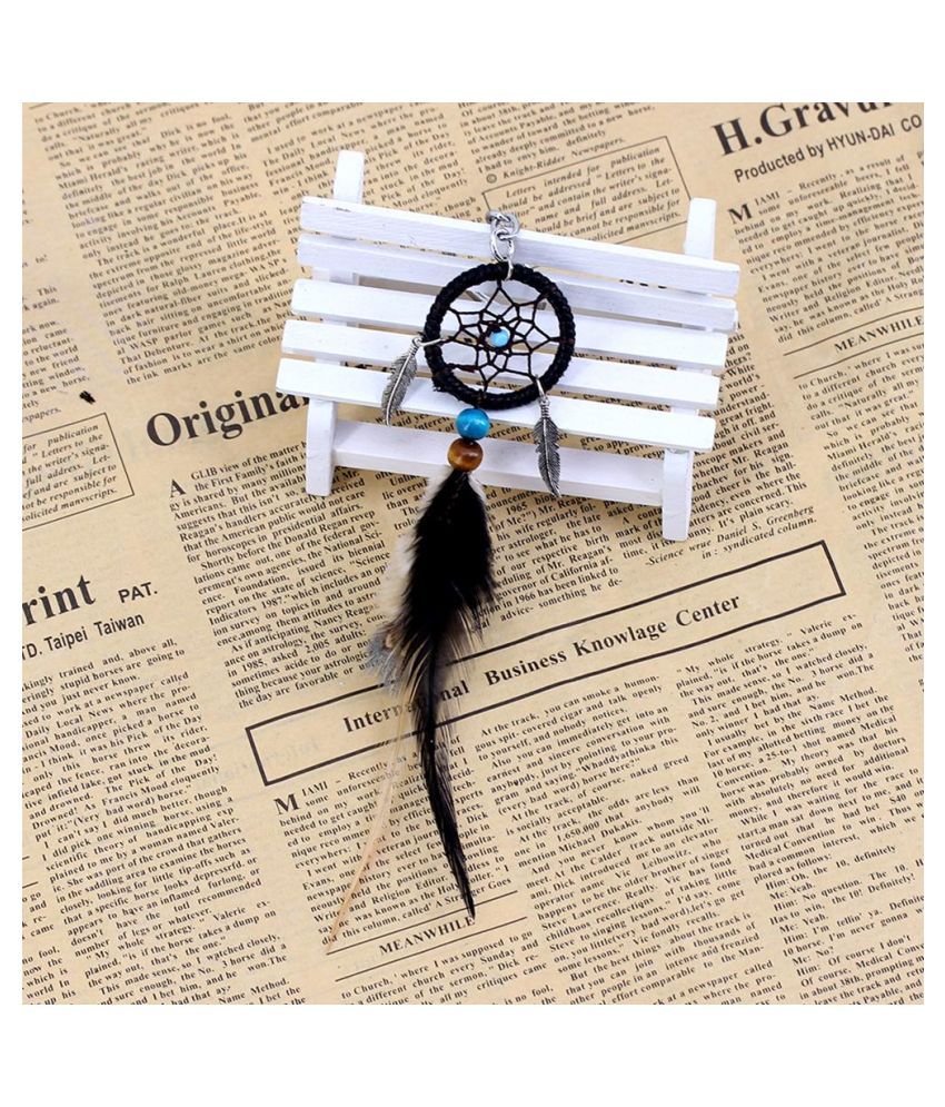 Handmade Feather Dream Catcher Keyring