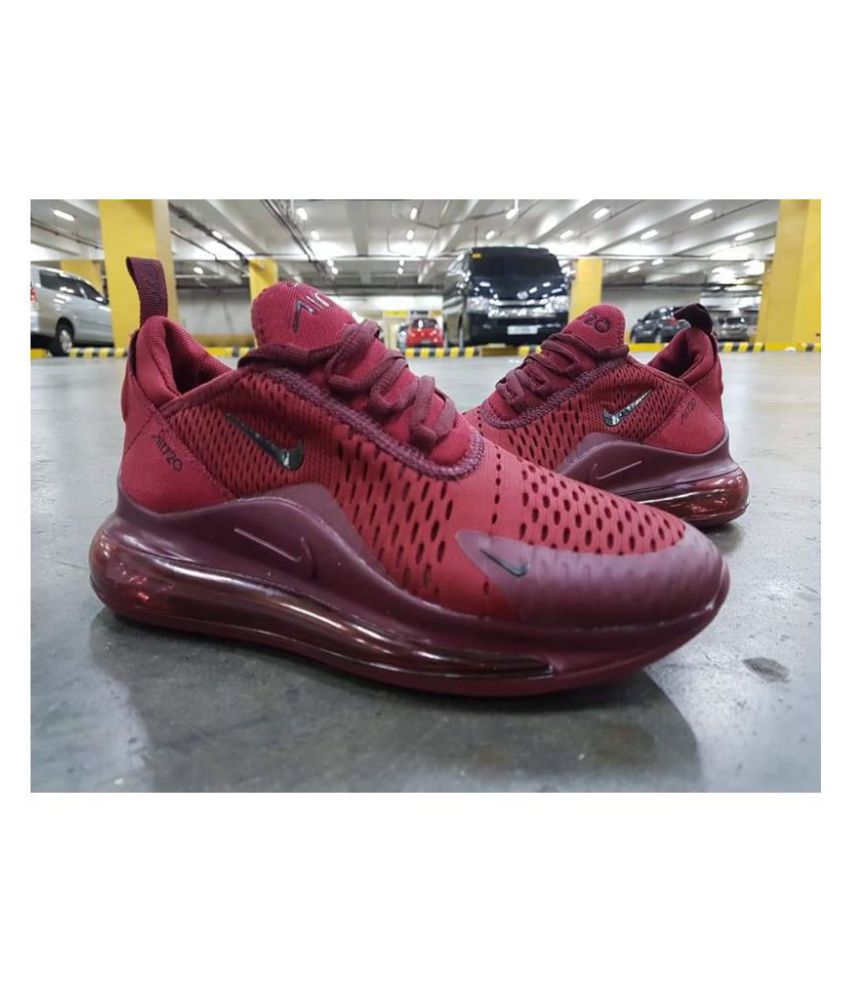 burgundy red nike shoes