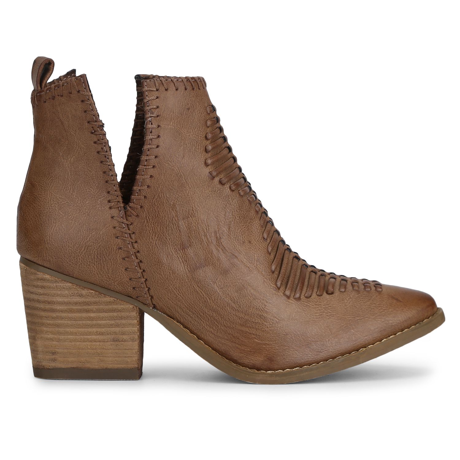 mid length tan boots