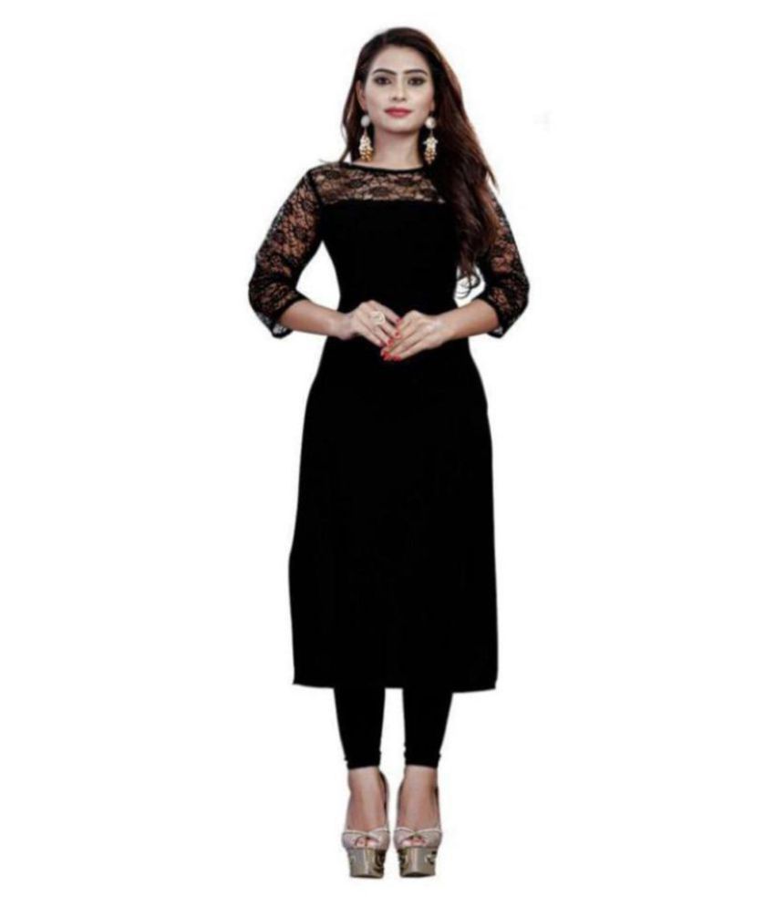 boat neck net kurtis