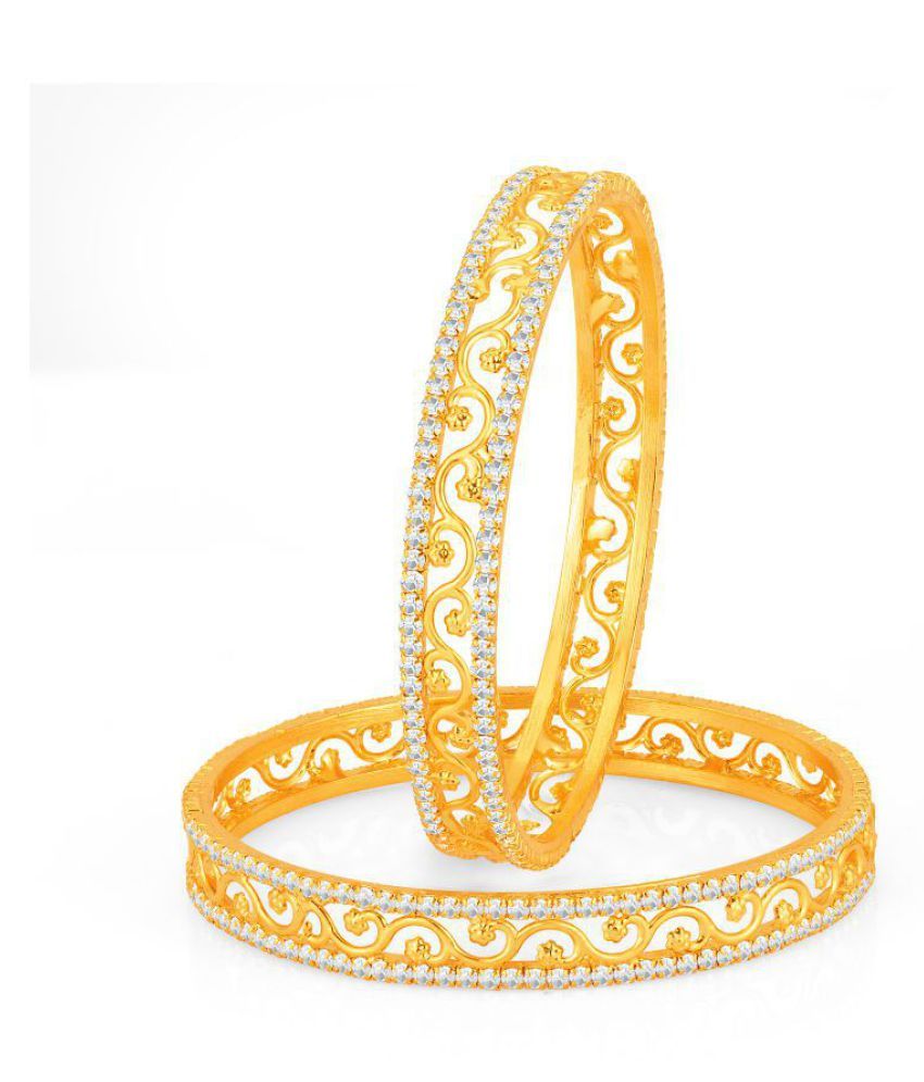     			Sukkhi Incredible Gold Plated Set Of 2 Australian Diamond Bangle