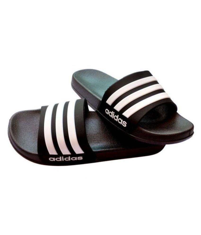 adidas black slides