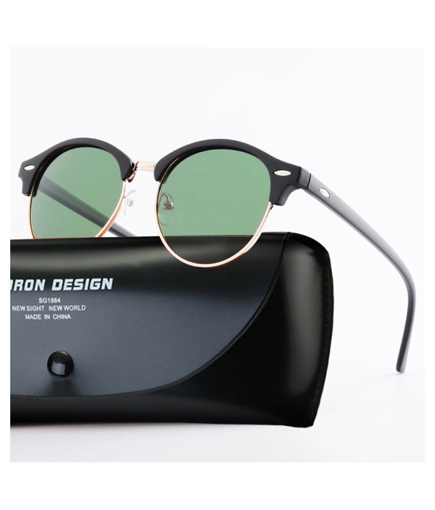 Fashion Vintage UV400 Outdoor Shades Women Mens Retro Round Polarized Sunglasses 