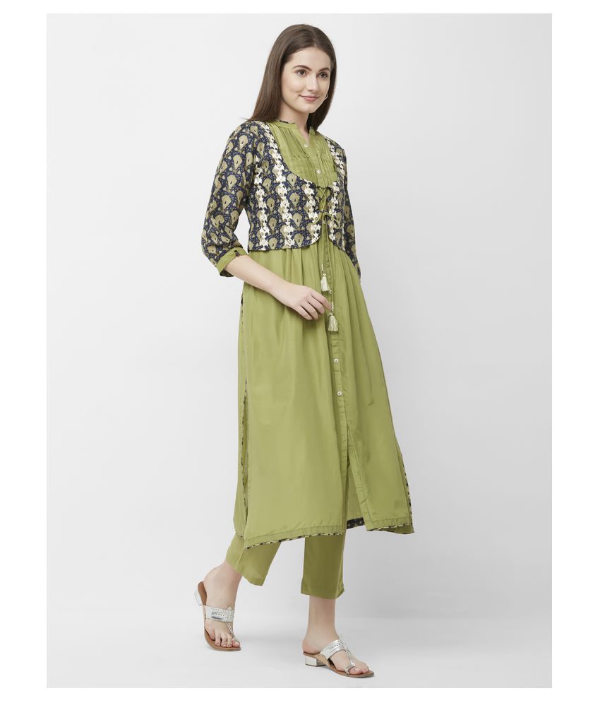 kurti trouser suit