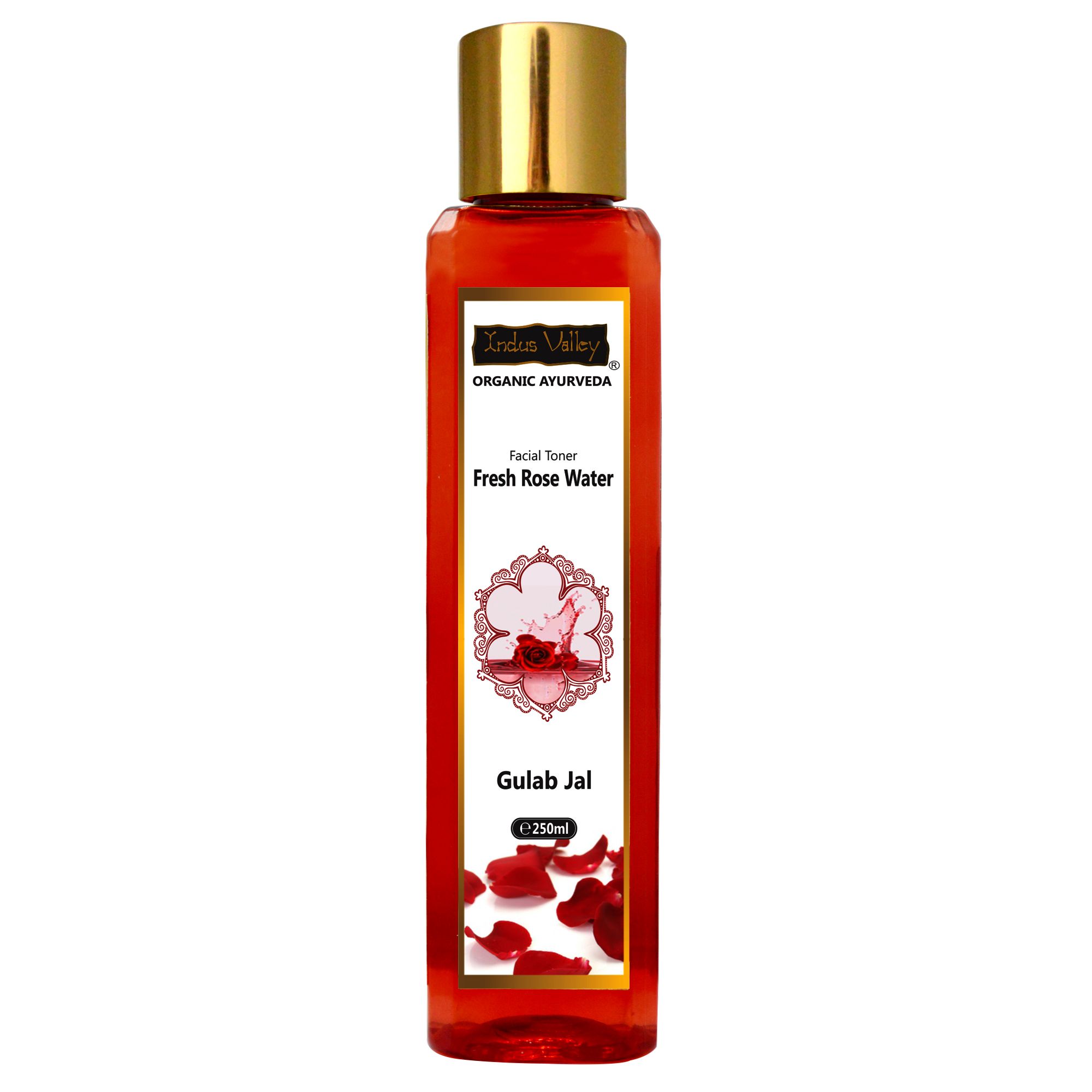 Indus Valley Organic Ayurveda Facial Toner Fresh Rose Water Skin Tonic