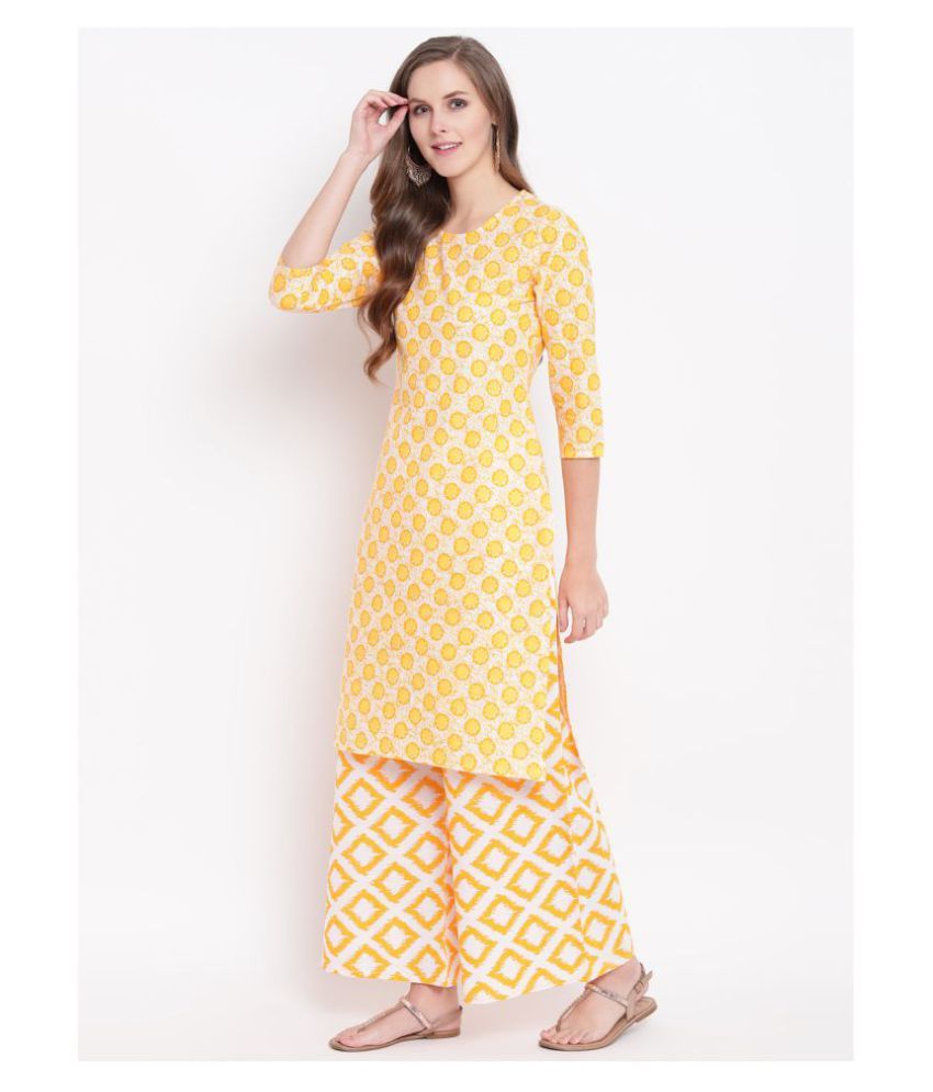 shirt style kurti with palazzo