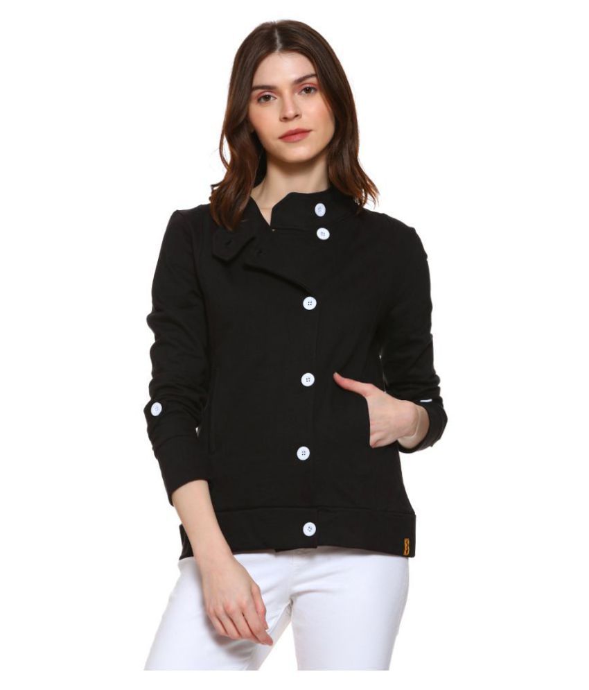     			Campus Sutra Cotton Black Jackets