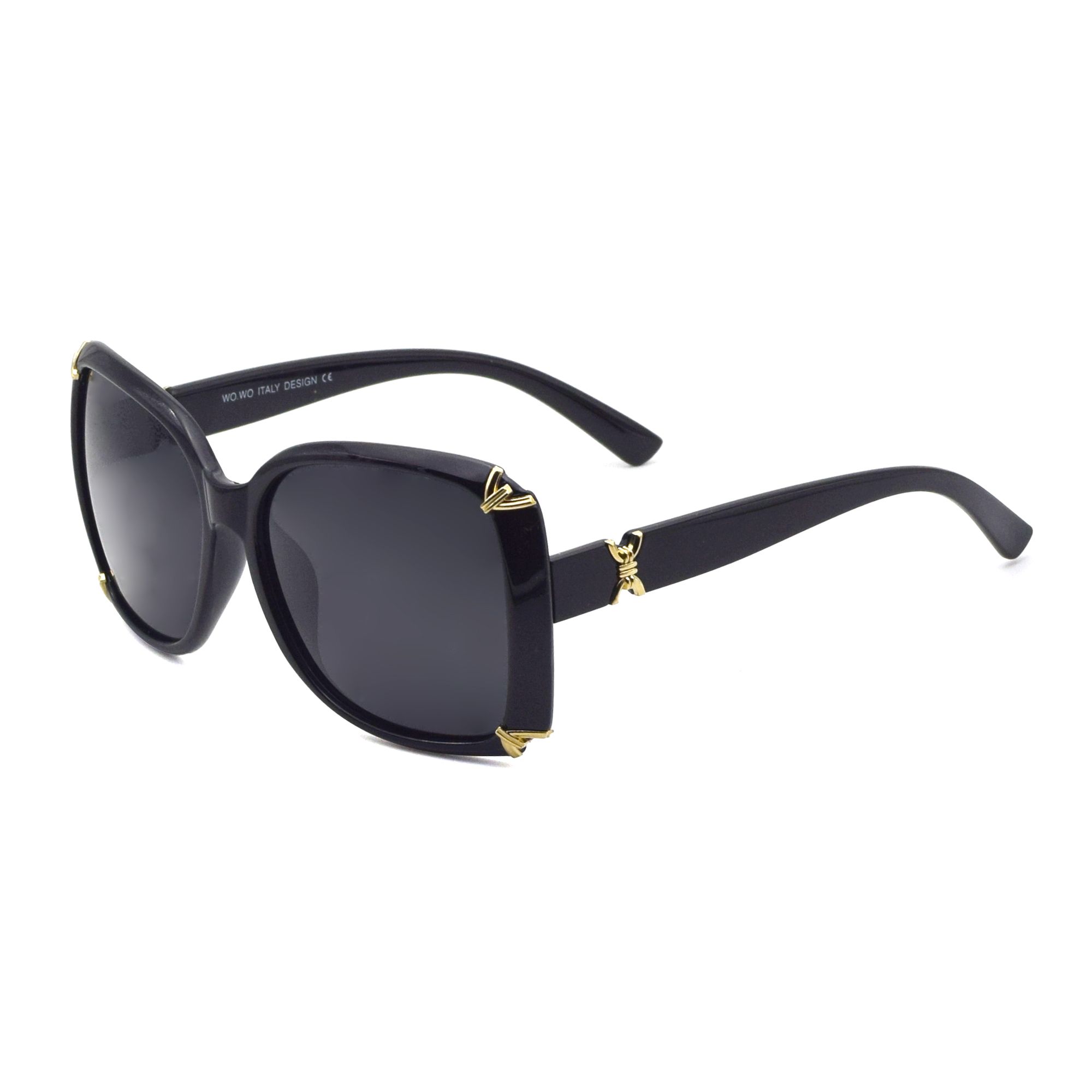     			Peter Jones - Black Square Sunglasses ( Pack of 1 )