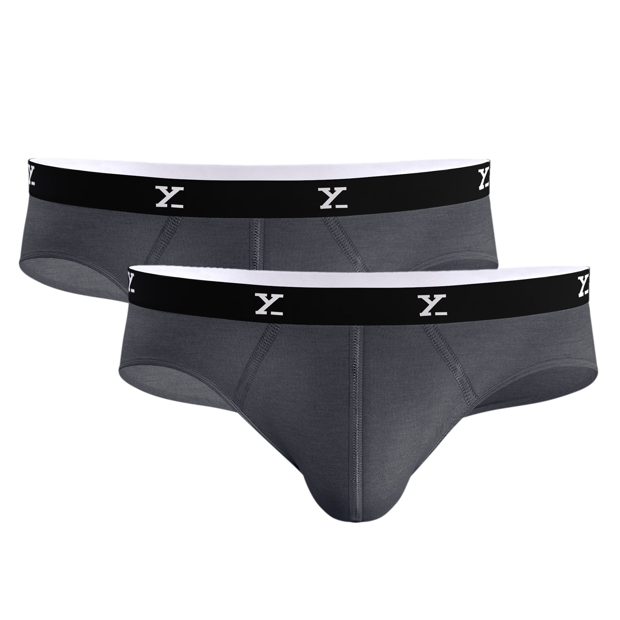     			XYXX Pack of 2 Modal Men's Briefs ( Grey Melange )