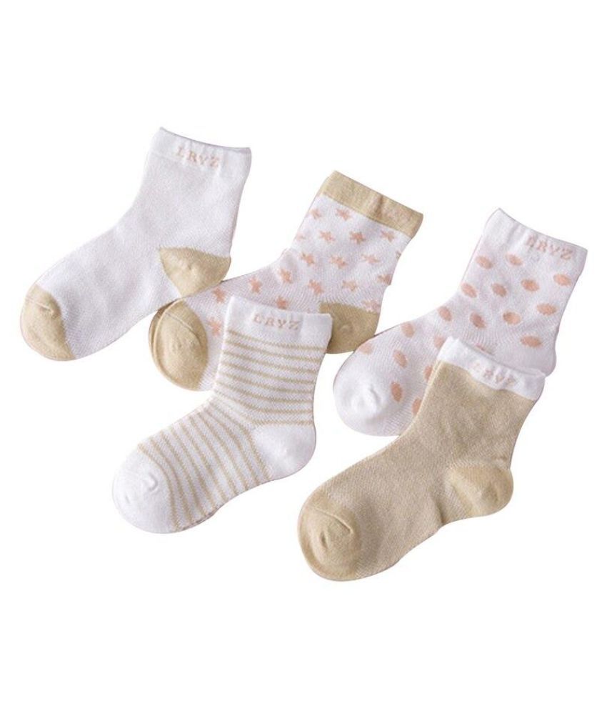 5paires Bebe Gar On Fille Coton Chaussettes Nouveau Ne Bambin Chaussette Neuf Buy Online At Low Price In India Snapdeal