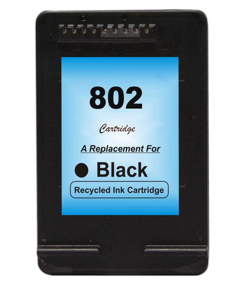 RPS 802 Black Pack of 1 Cartridge for HP printer deskjet 1000 1010 1011 1050 1510 1511 2000