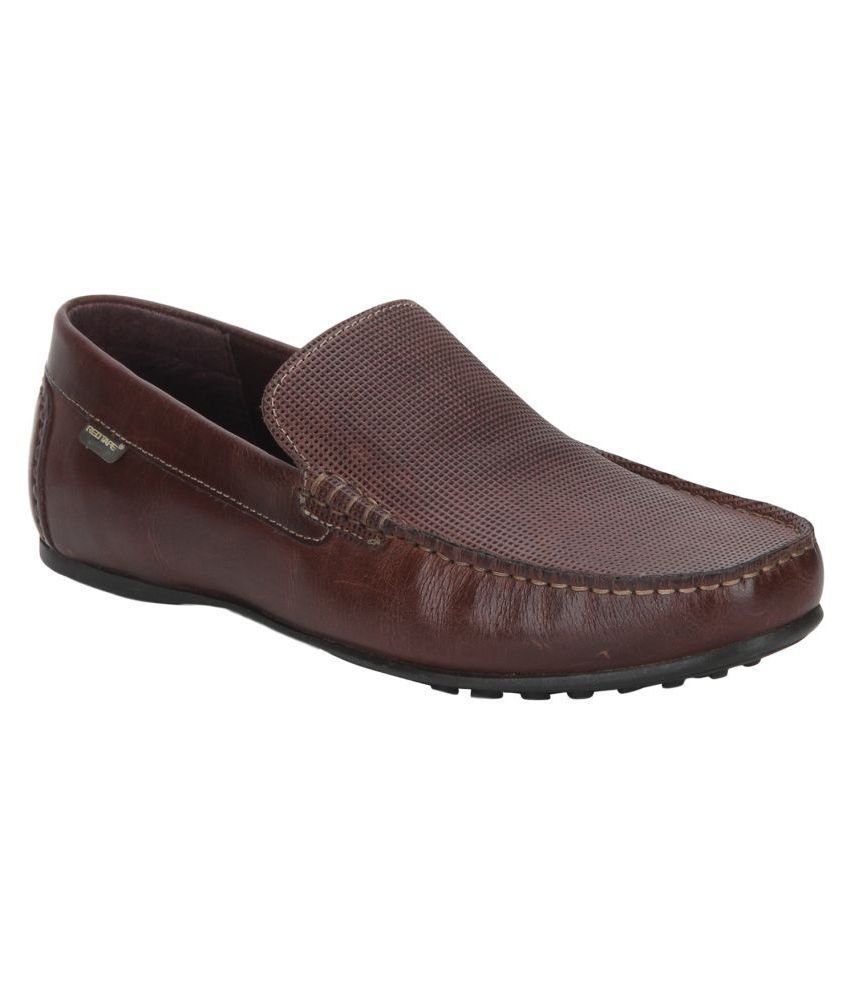 redtape brown loafers
