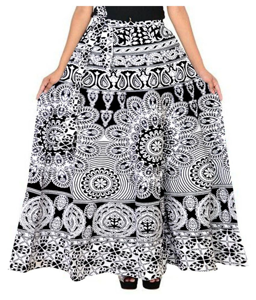 Buy JWF Cotton A-Line Skirt - Multi Color Online at Best Prices in ...