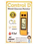 Control D Blood Glucose Monitor(Pack of 25 Strips, Black)