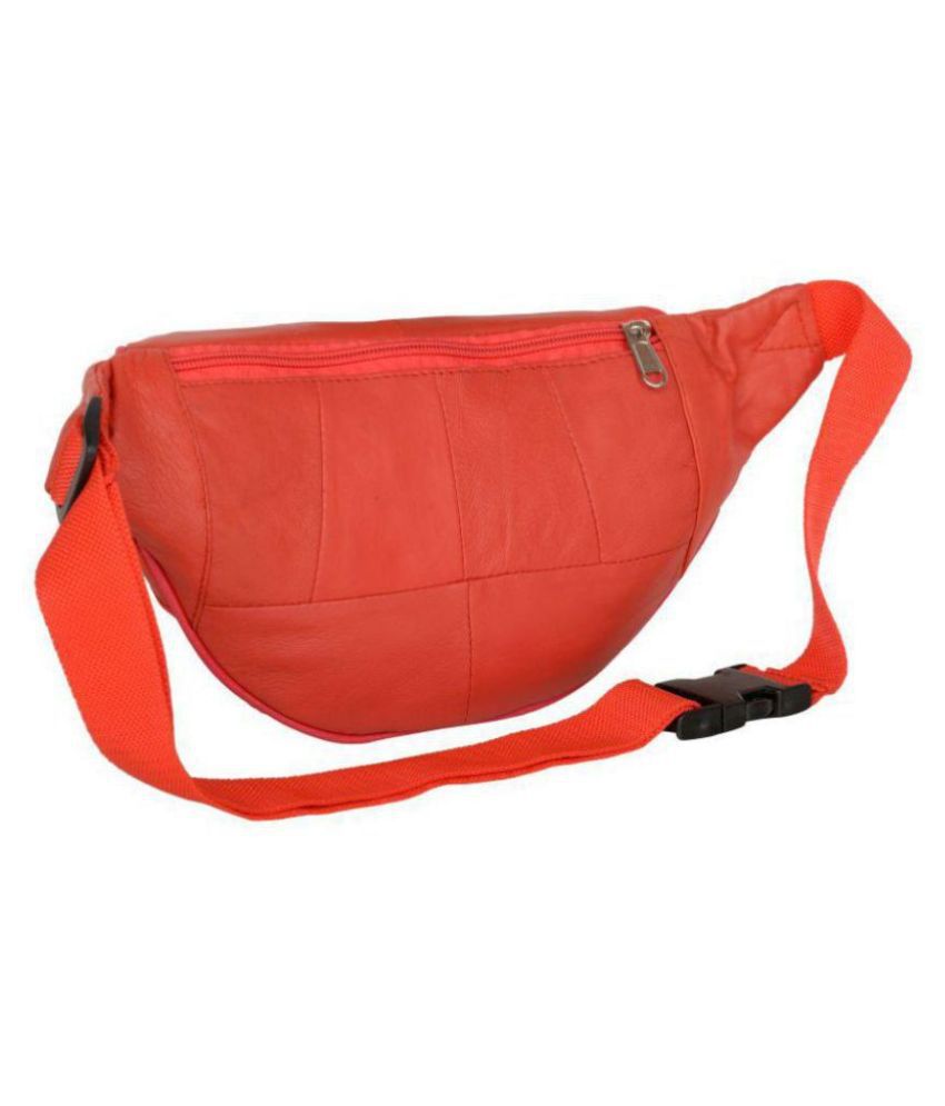 Aspen Leather Red Waist Bag for Travelling - Buy Aspen Leather Red ...