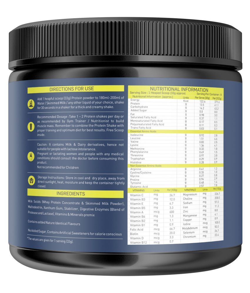 NAKPRO Beginner's Protein with added Digestive Enzymes 300 gm Buy