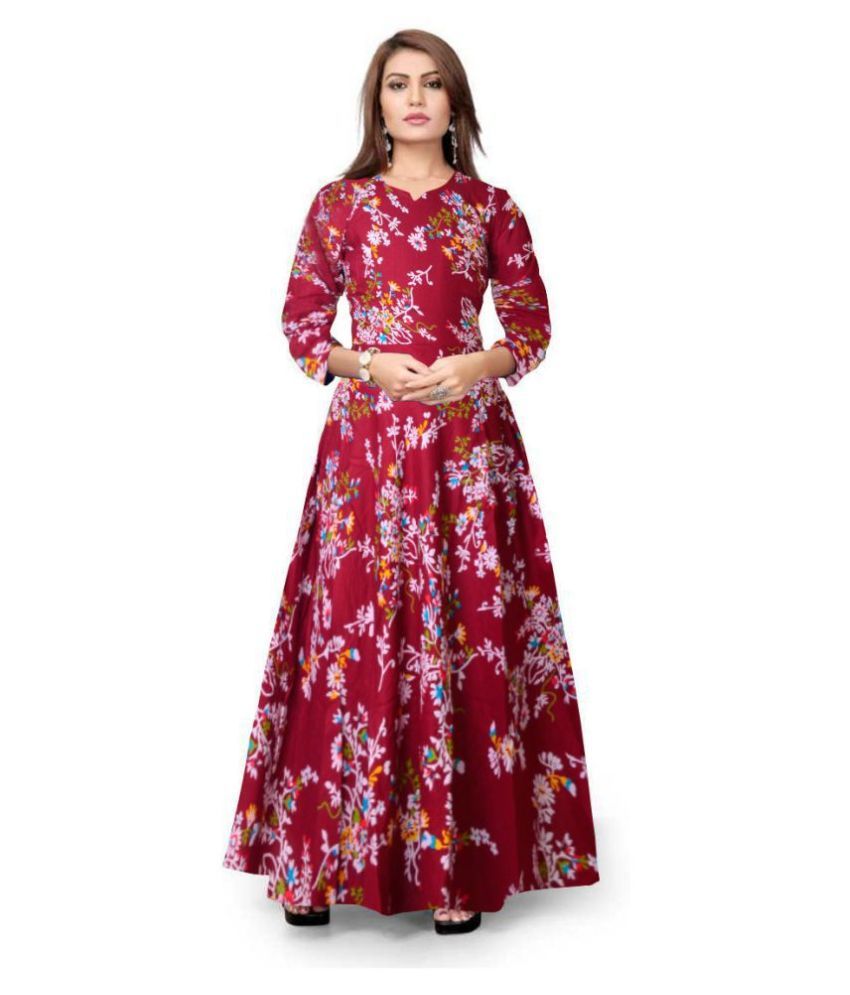rayon full flair gown
