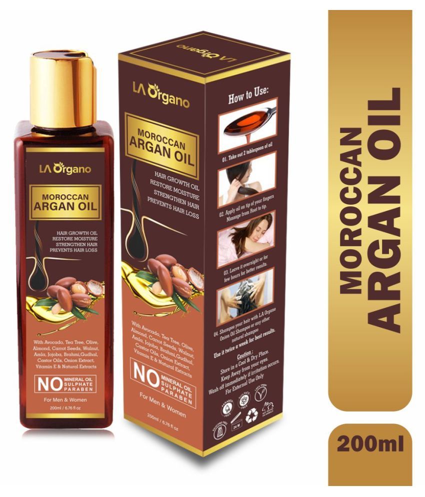 La Organo Moroccan Argan Oil For Complete Hair Solution For Men